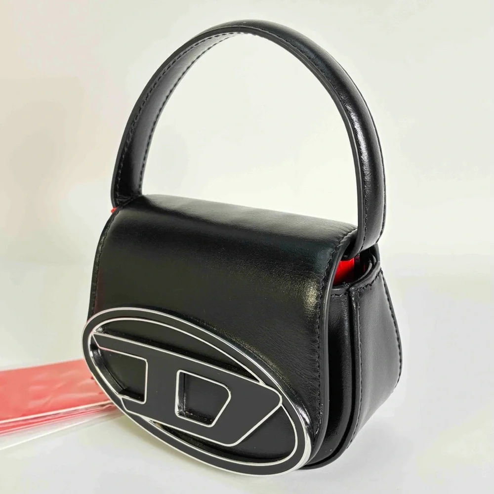Diesel X08709 PR818 T8013 Mini Nappa Leather Shoulder Bag - Black - Picture 3 of 15